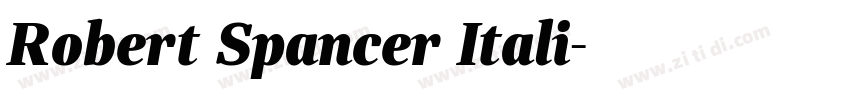 Robert Spancer Itali字体转换